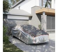 Car Cover XXL Grey Silver Knitted EVA Foam Oxford Hailproof Windproof Reflective
