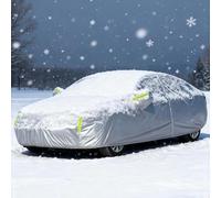 Car Covers for Outside Storage for Honda Odyssey Waterproof All-Weather Cover Outdoor Rain Wind Snow Protection Dustproof Covers Indoor Car Cover Soft Lining With Side Zippers-Silver