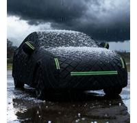 Car Covers for Outside Storage For Jeep Wrangler 4 Dr,5 Layers Thickened Car Cover Waterproof,All Weather Protection Hail Proof,Custom Fit,Anti-hail,Anti-stone,Anti-aging-