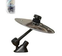 Car Crash Cymbal Air Vent -Make Your Driving More Fun, Mini Drum Cymbal Clip-On Accessory for Car, Fun Air Vent Drum Cymbal for Car,Universal Fit For All Types Of Vehicles (1pcs,Silver)