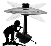 Car Crash Cymbal Air Vent, Mini Drum Crash Alloy Cymbal, Make Your Driving More Fun, Suitable for all Types of Vehicles, for Drummers, Music Lovers, Driving Entertainment (Black)