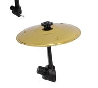 Car Crash Cymbal Air Vent, Premium Alloy Mini Drum Cymbal for Dashboard Fun Musical Accessory Decoration for Drummers Musicians & Car Enthusiasts(Gold,Black)