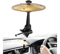 Car Crash Cymbal, Car Cymbal Air Vent, 360° Rotating Easy Installation, Premium Alloy Mini Drum Cymbal for Dashboard Fun Musical Accessory Decoration for Drummers Musicians & Car Enthusiasts