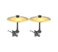 Car Crash Cymbal, Car Cymbal Air Vent, 360° Rotating Mini Drum Cymbal Decoration, Suitable for Various Car Air Vents, For Music Lovers and Driving Fun Gold, 2PCS