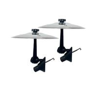 Car Crash Cymbal, Car Cymbal Air Vent, 360° Rotating Mini Drum Cymbal Decoration, Suitable for Various Car Air Vents, For Music Lovers 2PCS