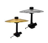 Car Crash Cymbal, Car Cymbal Air Vent Drum Crash Cymbal for Car Vent, Car Air Vent Drum Symbol, Car Crash Music Cymbal, Make Your Driving More Fun, Easy Installation And Rugged (Gold + Silver)