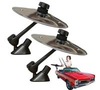 Car Crash Cymbal, Car Cymbal Air Vent Drums, Air Drums, Let's keep going, Make Driving More Fun, Easy Installation, Rugged (2pcs)