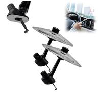 Car Crash Cymbal, Car Cymbal Air Vent,Impact Music Cymbals,Make Your Driving More Fun,Easy Installation And Rugged,Crash & Ride Cymbals Suitable For All Types Of Vehicles (B-2PC)