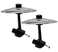 Car Crash Cymbal, Car Cymbal Air Vent Mini Drum Crash Cymbal For Cars Vent Car Drum Cymbal Air Vent For All Types Of Vehicles(Silver*2)