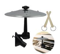 Car Crash Cymbal, Car Cymbal Air Vent Mini Percussion Accessory with Adjustable Bracket for Safe Stationary Tapping, Compact Metal Rhythm Piece for Parked Entertainment and Fun Gift for Music Lovers