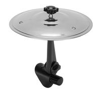 Car Crash Cymbal, Mini Drum for Vehicles Air Vent Dash Small Fun Practical Crash Cymbal Dashboard Ornament Accessory for Musicians Drummers Music Lovers (Silver)