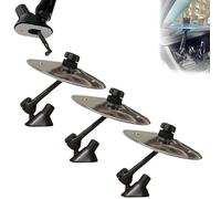 Car Crash Cymbal, Mini Finger Drum Cymbals, Car Cymbal Air Vent, Hand Metal Jazz Air Drums Pack, Make Your Driving More Fun, Easy Installation and Rugged, Easy Clip-On for Music Lovers (Black-3pcs)