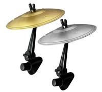 Car-Crash Cymbals - 2 Pack Car Cymbals Air Vent, Min'i Drum Crash Cymbbal for Auto Vent, Easy Clip-On Music Cymba for Music Lover, Hand Metal Jazz Veents Drums Accessory for All Types of Vehicles