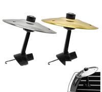 Car Crash Cymbals Air Wind, Car Crash Cymbals, Finger Cymbals Air Vent Clips, Car Decorations for Music Lovers, Makes Your Driving More Fun,