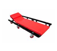 Car Creeper Black 100x44cm Steel Frame PVC Padded Adjustable Headrest 6 Castors