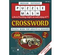 Car Crossword Puzzle Book: Crossword puzzles with easy to read print about cars, car history, car facts and more