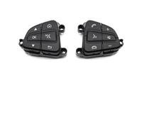 Car Cruise Control Button For Benz C GLC Class W205 W253 C200 C300 GLC200 GLC260 GLC300 Car Steering Wheel Control Switch Button Repair Kit(Black 1pair)