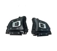 Car Cruise Control Switch 1/2PCS Multi-function Steering Wheel Switch Button Panel Cover Bezel For VW For Golf 7 .5 For Sportsvan For Variant For E-Golf 5G0959442N（1 Pair-2PCS
