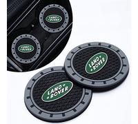 Car Cup Coaster, 2PCS Cup Holder Insert Coaster for Land Rover Discovery Range Rover Sport Defender Land Cruiser LR2 3 4,Non-Slip Embedded in Cup Holders, Car Interior Accessories, Black