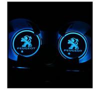 Car Cup Coaster for Peugeot 3008 2017-2023 2024, Cup Holder Insert Coaster - Anti Slip Cup Mat, Car Interior Accessories