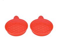 Car Cup Coasters for Kia Ceed 2012-2026, Non-Slip Car Cup Holder Inserts, Flexible Honeycomb Mats, Waterproof Auto Interior Accessories, Easy To Clean Pack Of 2,Red