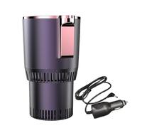 Car Cup Cooler - 2 in 1 Car Cup Warmer Cooler, Smart Car Cup Mug Holder | Touch Operating Auto Car Cooling and Heating Cup Holder, Long Lasting Insulated Drink Cooler Cup, 4.13x3.74x6.5 Inches