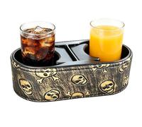 Car Cup Holder - 2 in 1 Adjustable Organizer Box Coasters - Car Drink Holder - for Seat Truck Interior Console Dashboard Desk Bike Cart