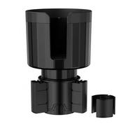 Car Cup Holder Adapter With Offset Insert, Fits 0.4-1.2L Stanley & 0.5-1.4L (7-10.5CM) Large Drinks, Universal for Vehicles, Black Plastic & Rubber