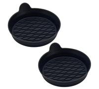 Car Cup Holder Coaster, 2PCS Car Coasters for Cup Holders, Universal Removabl Vehicle Cup Holder Coasters, Waterproof Non-Slip Sift-Proof Spill Bottle Holders Accessories for Car SUV Truck (Black)