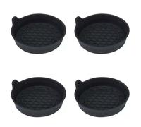 Car Cup Holder Coaster, Black Silicone Car Cup Holder Coasters | Waterproof Removable Vehicle Cup Holder CoastersNot Shake Design, Silicone Non-Slip Car Interior Accessoriesfor Most Cars