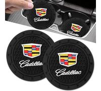 Car Cup Holder Coaster for Cadillac Escalade CT4 CT5 CT6 ATS CTS SRX XT5 Cupholder Coaster Interior Accessories 2.75in 2Pieces Black