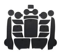 Car Cup Holder Coaster For Kia For Sportage QL KX5 2016 2017 2018 2019 Car Anti-Slip Gate Slot Mat Non-Slip Door Groove Pad Coaster(Black)