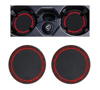 Car Cup Holder Coasters for BMW G30 X3 F25 F31 X5 F15 X1 E84 X1 F48 X3 E83 X6 E71 Z4 E85 F01, Auto Anti-Slip Insert Coaster, Dustproof Vehicle Interior Accessories Cup Soft Round Coasters Silicone Mat
