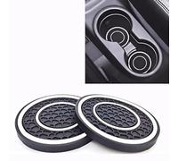 Car Cup Holder Coasters For Ford Tourneo Connect, Drink Mat Vehicle Cup Pads Bottle Mats Car Drinks Coasters Anti-Slip Interior Accessories Shockproof Waterproof,C-Black+White