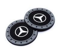 Car Cup Holder Coasters for Mercedes Benz CESM CLK GLK GL AB GLS GLE AMG Series,2PCS Car Coasters for Cup Holder,Non-Slip Car Interior Accessory