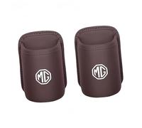 Car Cup Holder Compatible with MG 3 2019 2020 2021 2022 2023 2024 2025, Multifunctional Door Pocket, PU Leather, Cup and Bottle Holder, Convenient and Easy-to-Install, 2-Pack,Brown