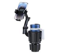 Car Cup Holder Expander 40oz with 360° Rotation Cell Phone Holder, Adjustable Base Fits Most Cup Holder and Phones, Compatible for Stanley Hydro Flask Yeti Nalgene