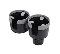 Car Cup Holder Expander Dual Adapter, Maximum Diameter is 4.13" Large Cup Holder Organizer, Compatible with 14-46 oz Bottles with Adjustable Base (Grey)
