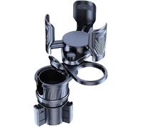 Car Cup Holder Expander for SsangYong Torres EVX 2023 2024 2025 | 2 Pack Multifunctional Vehicle Drink Adapter Adjustable Base Ashtray Storage Insert Black
