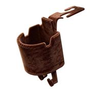 Car Cup Holder Flocked Multi-Purpose Space-Saving Headrest Tray | Backseat Cup Holder Car Organizer for Sedan SUV Truck Snacks Drinks Cell Phone Keys brown