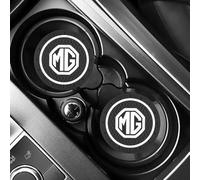 Car Cup Holder Insert Anti-Dust Non-Slip Rubber Coaster Mats Compatible for MG Cars 2 pcs with logo