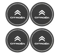 Car Cup Holder Insert for Citroen C1 C2 C3 C4 C5, Car Insert Coasters Drink Holder Coaster Anti-Slip Heat-Resistant Coaster Mats,C- 4 Pieces