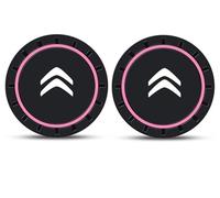 Car Cup Holder Insert for Citroen C3 Cross Grand VTS C5 C1 C4 C6 C2, Car Insert Coasters Drink Holder Coaster Anti-Slip Heat-Resistant Coaster Mats,D-2 Pieces