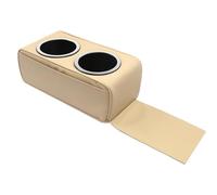 Car Cup Holder - Leather Backseat Organizer Tray | Couch Drink Holder | PU Car Beverage Rack with Memory Foam | Rear Seat Cup Holďer for Phones, Snacks, Remotes & Bottles, Cår Accessory