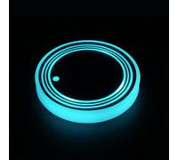 Car Cup Holder Mat | USB Charging Carled Light up Coaster | Intelligent Sensing Colors Changing Vehicle Interior Drink Cup Mat for Caravan, SUV