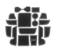 Car Cup Holder Non-Slip Pad For Vezel HR-V 2021 2022 HRV Anti-Slip Gate Slot Cup Mat Interior Accessories Non-Slip Door Pad Coaster(Lhd-white)