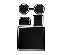 Car Cup Holder Non-Slip Pad For VW For POLO MK6 AW 2018 2019 2020 2021 2022 2023 Anti-slip Gate Slot Mat Car Door Groove Cup Pad Interior Accessories(White1)