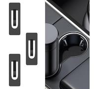 Car Cup Holder Position Limiter, Cup Holder Pad with Self Adhesive, Anti Shake Cup Slot Insert, Cup Holder Stabilizer, Universal Auto Interior Accessories for Cars, Trucks, SUVs (3PCS)