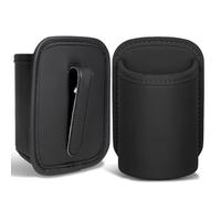 Car Cup Holder PU Leather Clip-On Diameter 9 cm Pack of 2 | Car cup holder for doors back seat, universal bottle holder securely attached for water bottles, thermal cups and cans