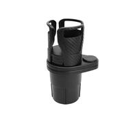 Car Cup Holders Extender Aroma Organizer Drink Holders Car Adjustable Multifunctional Dual Cup Holder With Cell Phone Holder Parts(BLACK B)